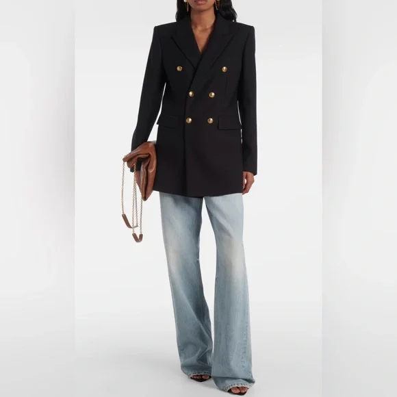 SAINT LAURENT Wool gabardine blazer